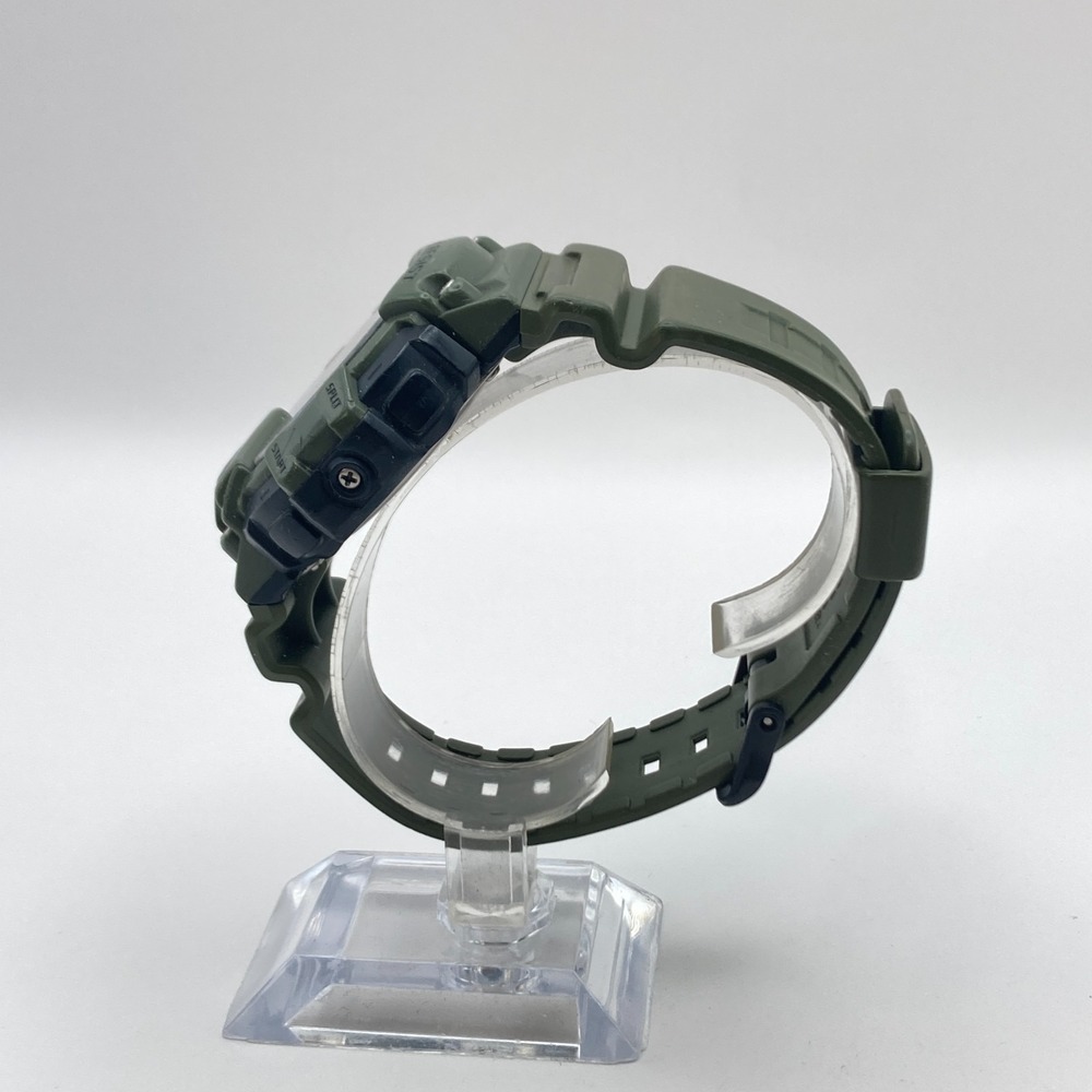 Casio Men's Watch 3463 TRT-110H Green Vibration Alarm 47mm Dual Time Mud Resist - Picture 6 of 16